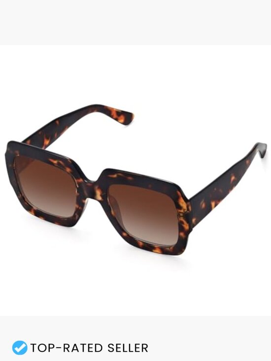 Oversized Square Sunglasses Retro Luxury UV400 Protection Unisex Shades main image 4